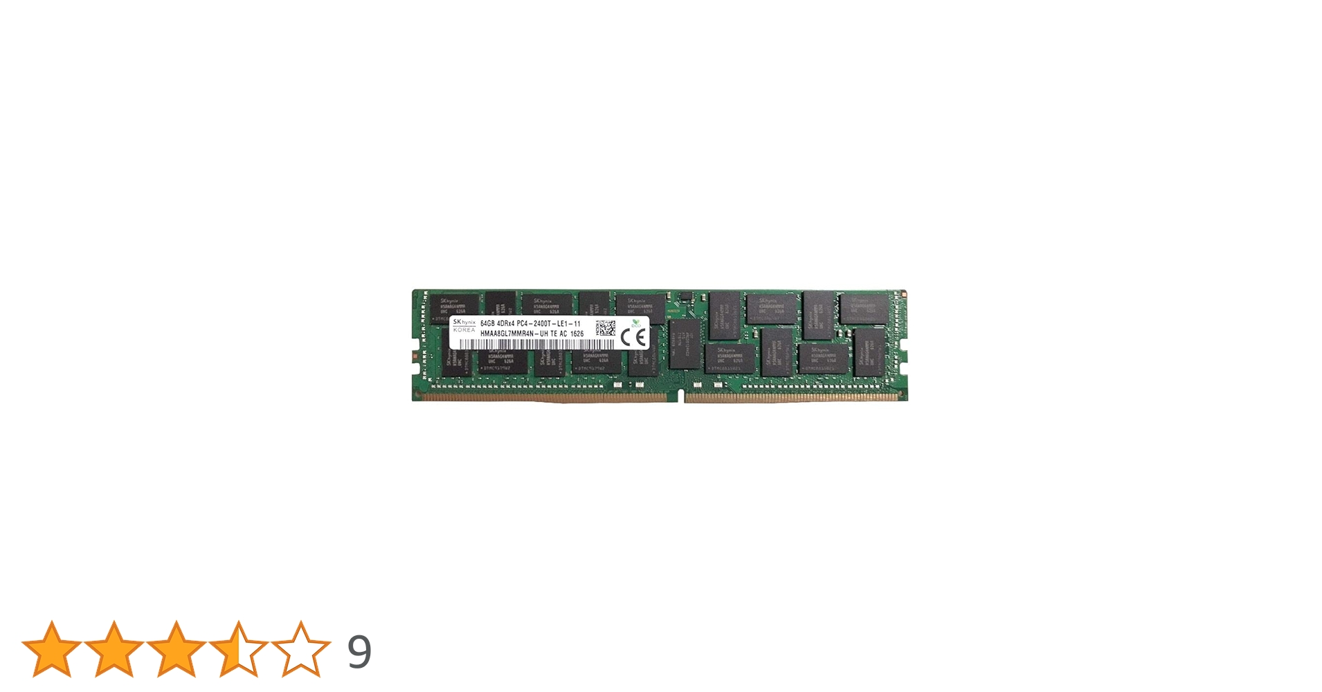 DDR4 計64GB 16x4 Samsung SK hynix 非ECC Sk Hynix Hmaa8gl7CPR4n-Wm 64GB DDR4 2933 MHz PC4 23400 288